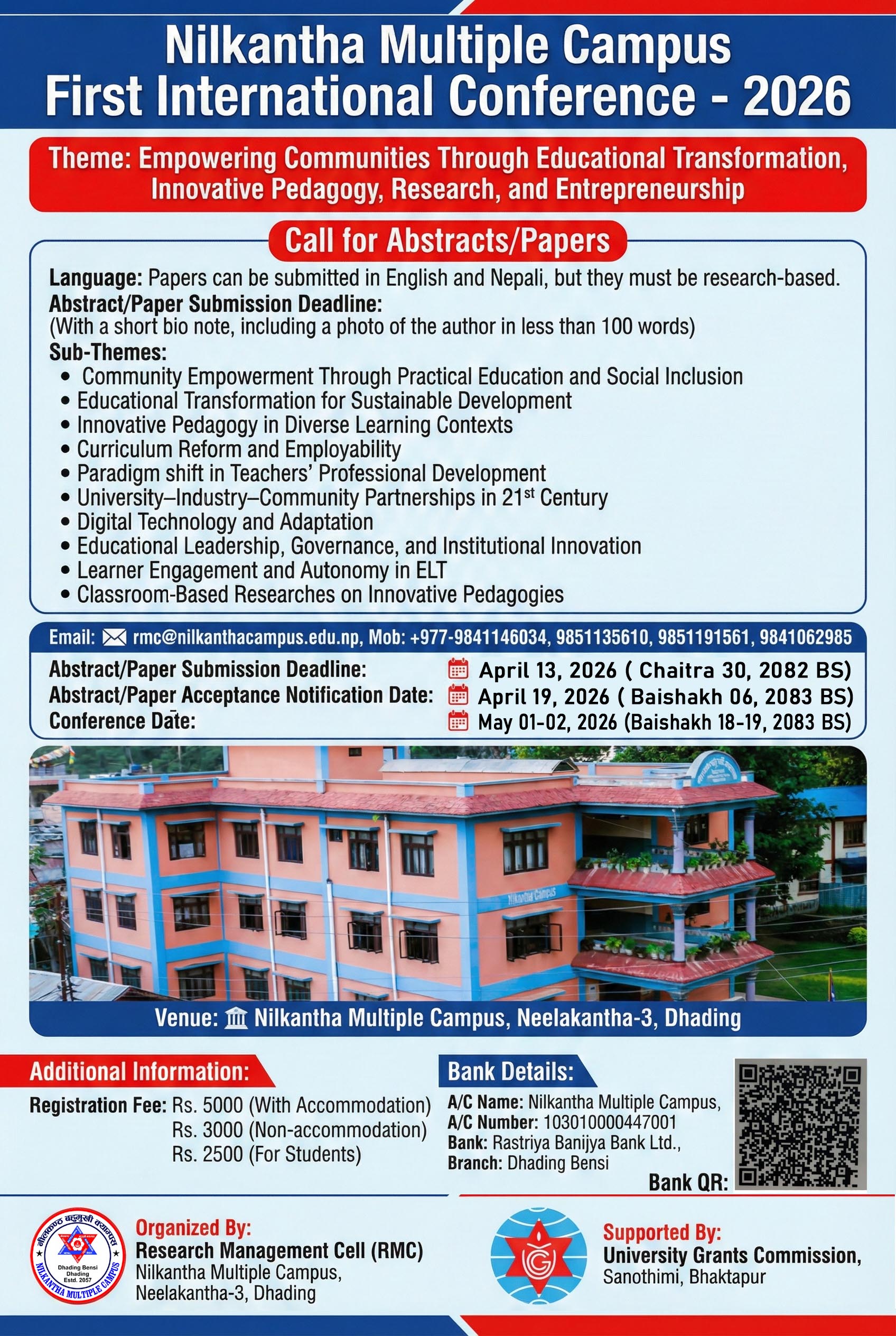 First International Confrance Notice